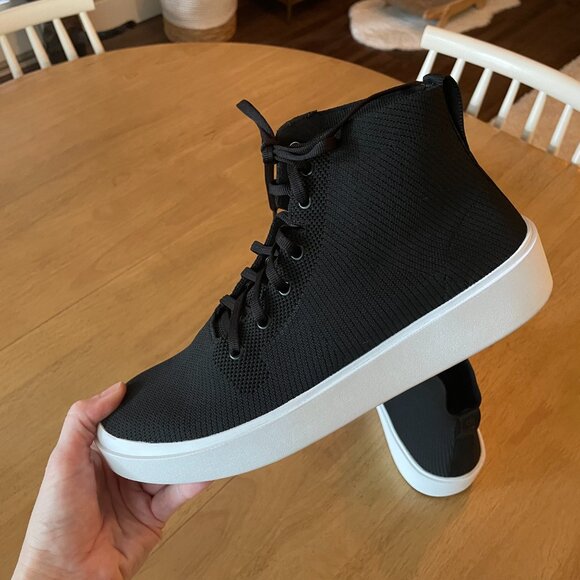 BYLT Premium Basics Men's High Top Sneakers - Lido Hytop Shoes, Black, Size 9 - Picture 4 of 16